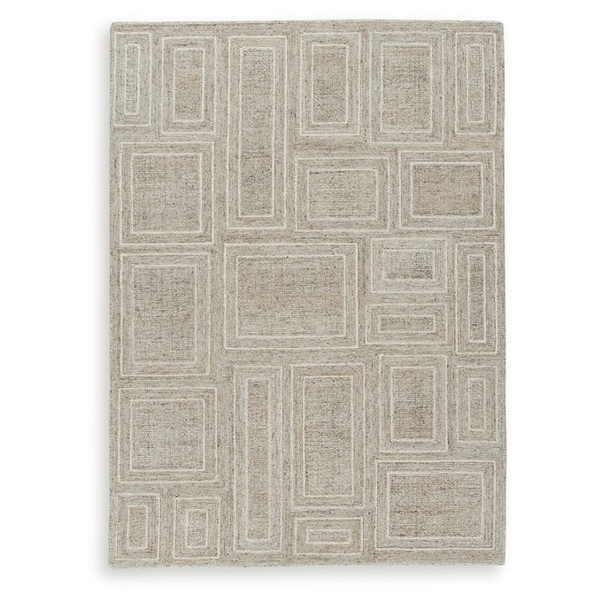 Ashley Furniture Brickburgh Gray Ivory Honey Medium Rug R406902