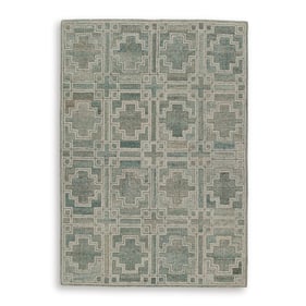 Ashley Furniture Jossland Green Ivory Medium Rug