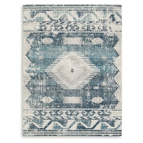 Ashley Furniture Daddridge Blue Gray Ivory Medium Rug