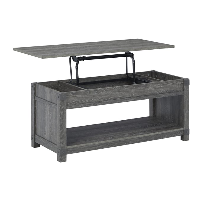 Freedan Sofa Table - Grayish Brown