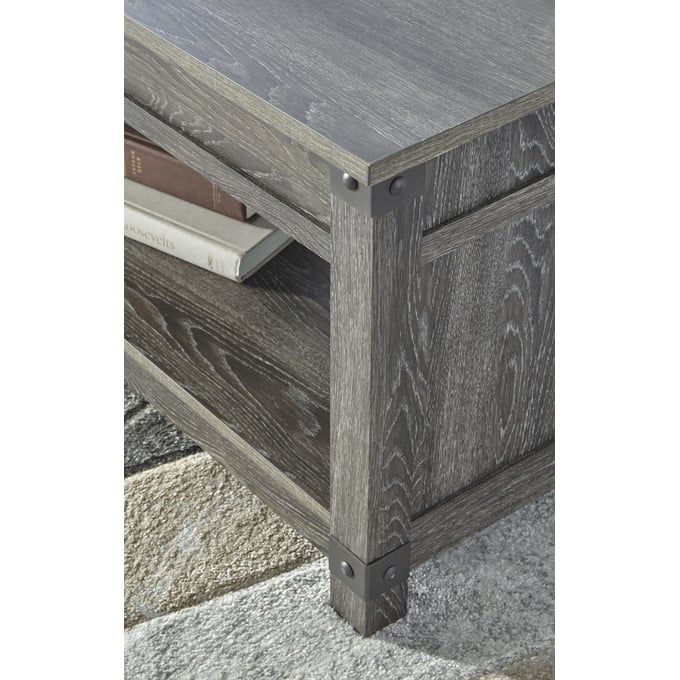 Freedan Sofa Table - Grayish Brown