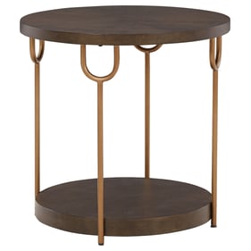 Ashley Furniture Brazburn Dark Brown Round End Table