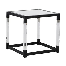 Ashley Furniture Nallynx Metallic Gray Square End Table