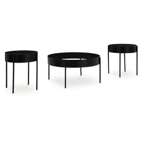 Ashley Furniture Ardoline Black 3pc Occasional Table Set