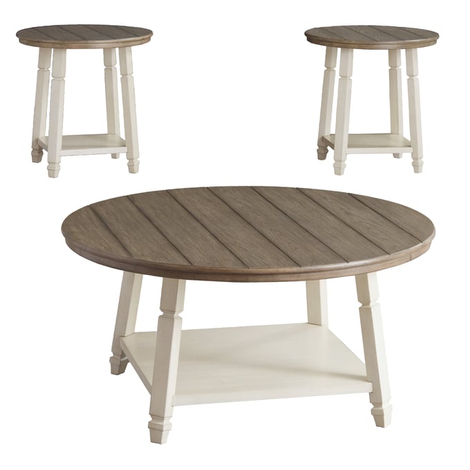 Ashley Furniture Bolanbrook Two Tone 3pc Occasional Table Set T377-13