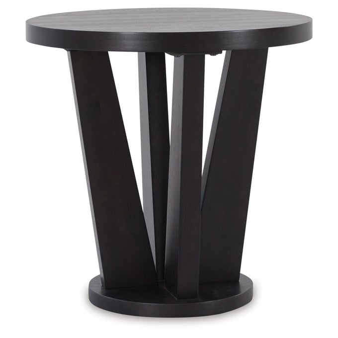 Ashley Furniture Chasinfield Dark Brown Round End Table T458-6