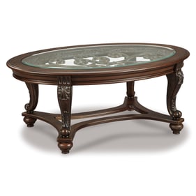 Ashley Furniture Norcastle Dark Brown Cocktail Table