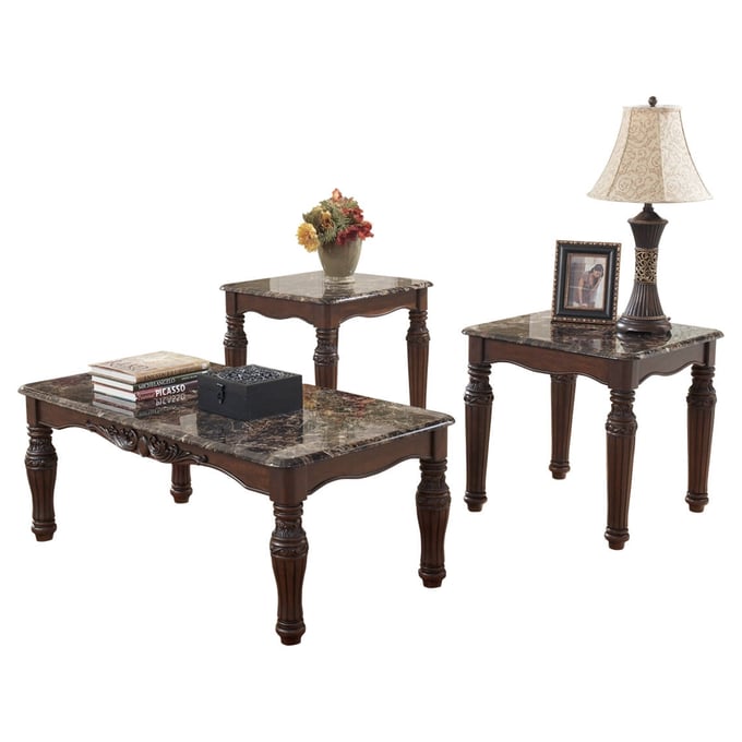 Ashley Furniture North Shore Dark Brown 3 In 1 Pack T533-13