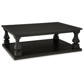 Ashley Furniture Wellturn Black Rectangular Cocktail Table