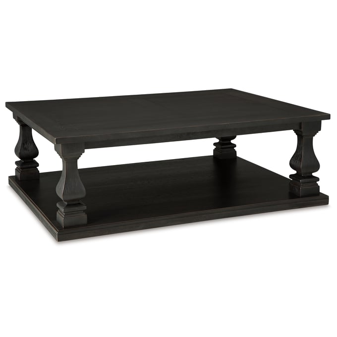 Ashley Furniture Wellturn Black Rectangular Cocktail Table T749-1