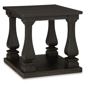 Ashley Furniture Wellturn Black Rectangular End Table