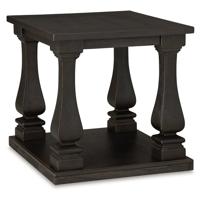 Ashley Furniture Wellturn Black Rectangular End Table T749-3