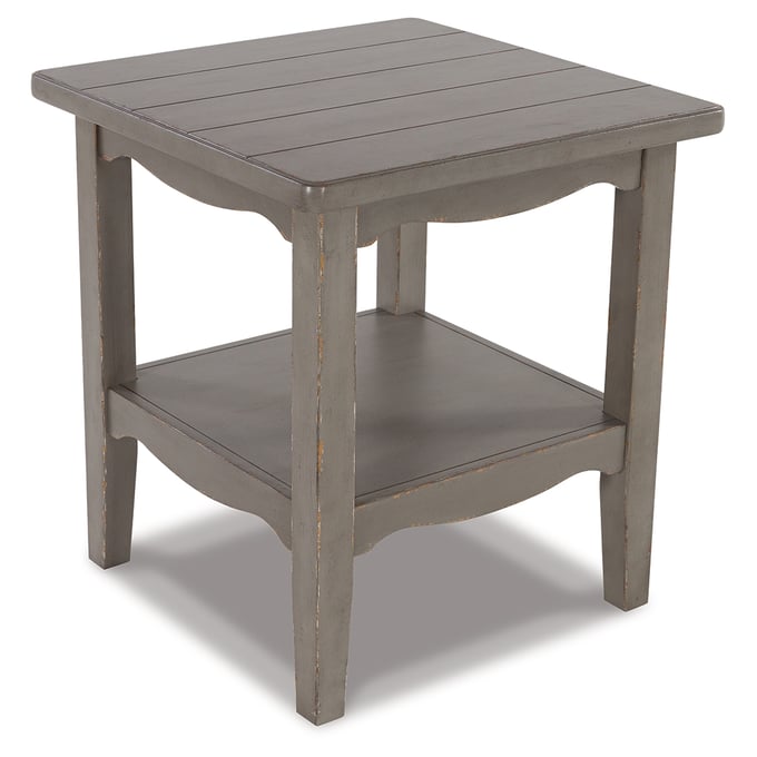 Ashley Furniture Charina Antique Gray Square End Table T784-2