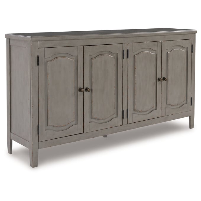 Ashley Furniture Charina Antique Gray Accent Cabinet T784-40