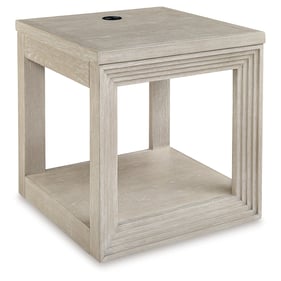 Ashley Furniture Marxhart Bisque Square End Table