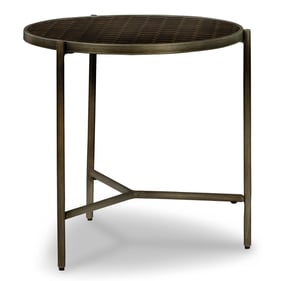 Ashley Furniture Doraley Brown Gray Round End Table