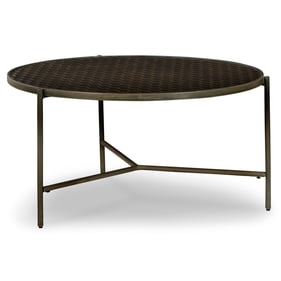 Ashley Furniture Doraley Brown Gray Round Cocktail Table