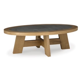 Ashley Furniture Brinstead Light Brown Oval Cocktail Table