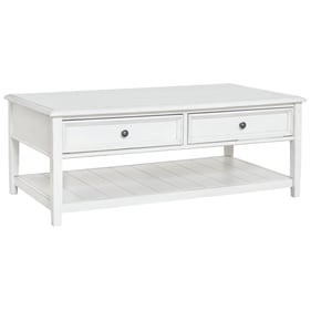 Ashley Furniture Kanwyn Whitewash Rectangular Cocktail Table