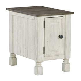 Ashley Furniture Havalance White Gray Chair Side End Table