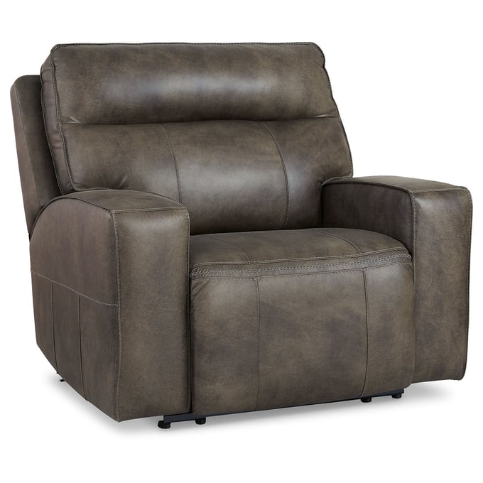 Ashley Furniture Game Plan Concrete Wide Seat Power Recliner U1520582