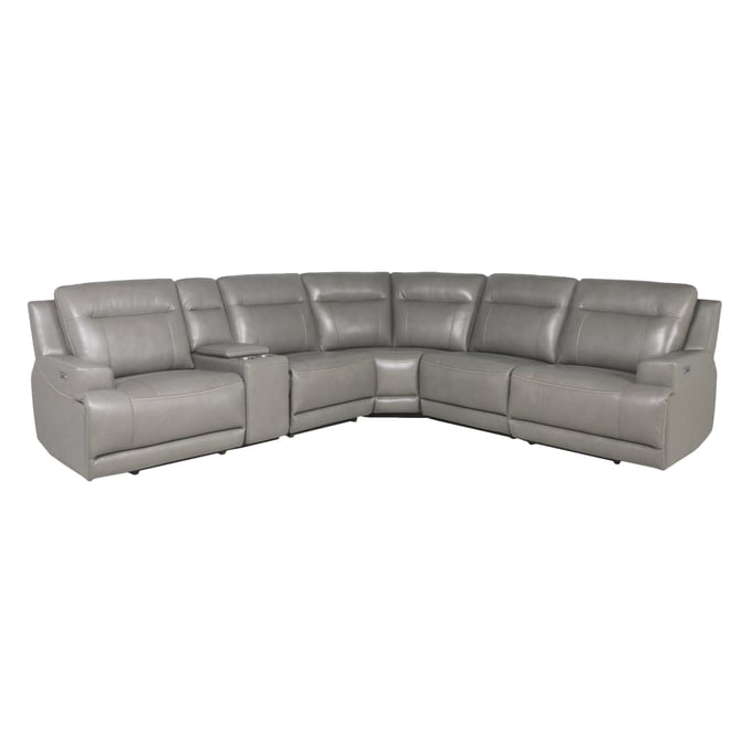 Ashley Furniture Goal Keeper Gray 6pc Power Reclining Sectional U23603S4