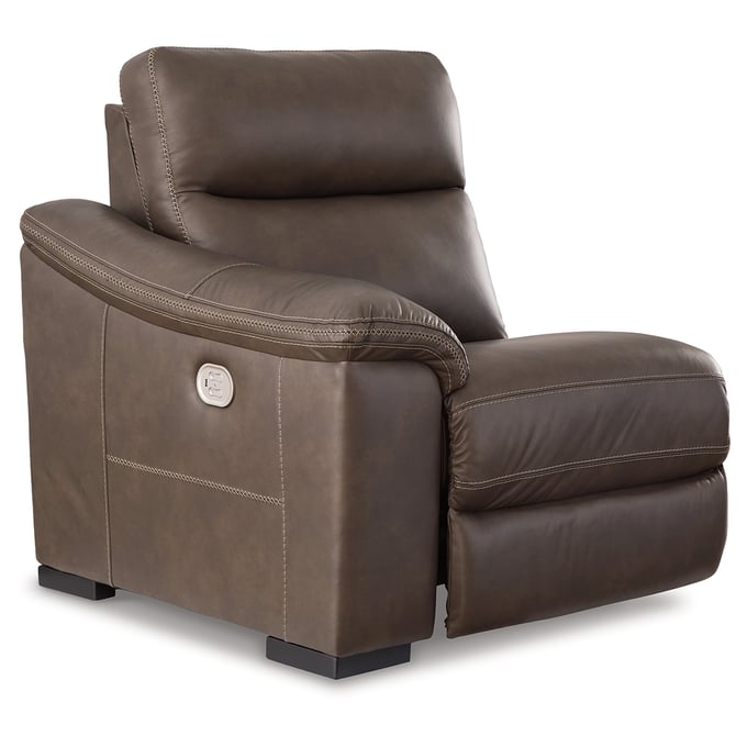 Ashley Furniture Salvatore Chocolate LAF Zero Wall Power Recliner U2630158