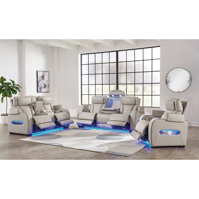 Ashley Furniture Boyington Gray 3pc Power Living Room Set U27105-LR-S2