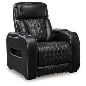 Ashley Furniture Boyington Black Power Recliner With Adjustable Headrest