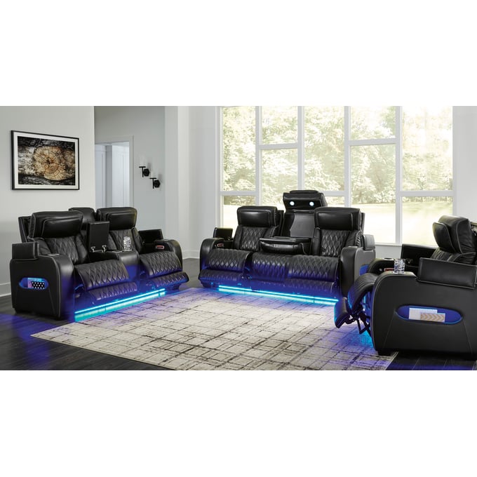 Ashley Furniture Boyington Black 3pc Power Living Room Set U27106-LR-S2