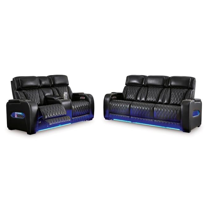 Ashley Furniture Boyington Black 2pc Power Living Room Set U27106-LR-S1