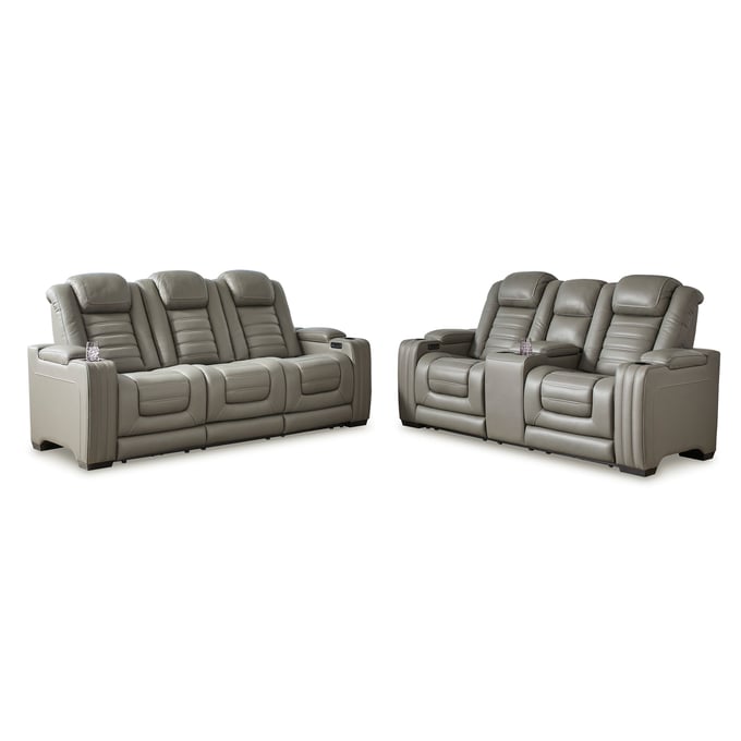 Ashley Furniture Backtrack Gray 2pc Power Living Room Set U28005-LR-S1