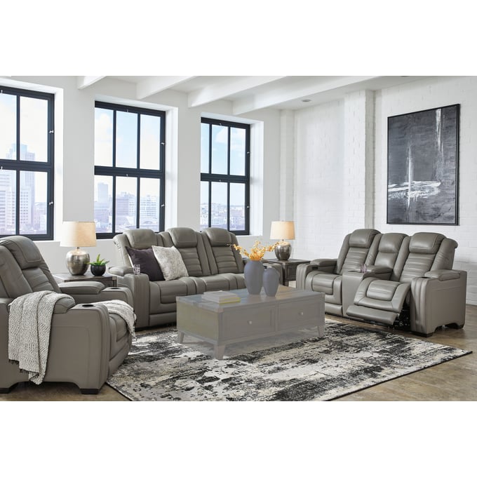 Ashley Furniture Backtrack Gray 3pc Power Living Room Set U28005-LR-S2