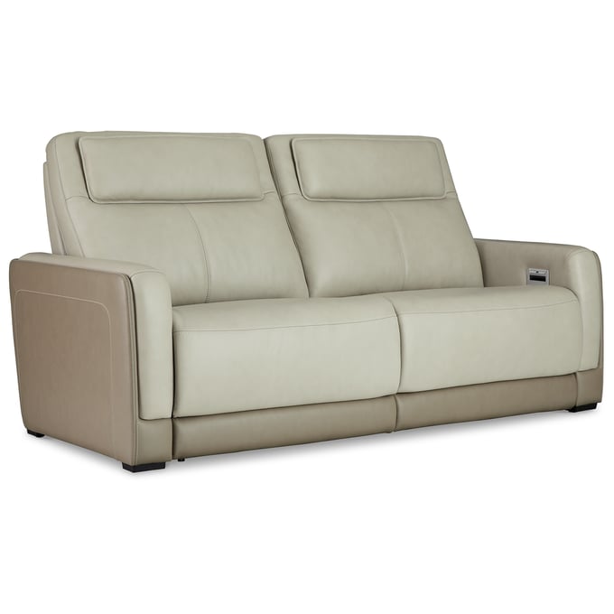 Ashley Furniture Battleville Almond Power Reclining Sofa U3070547