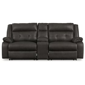 Ashley Furniture Mackie Pike Storm 3pc Power Reclining Loveseat With Consol...