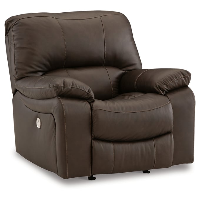 Ashley Furniture Leesworth Dark Brown Power Rocker Recliner U4380898