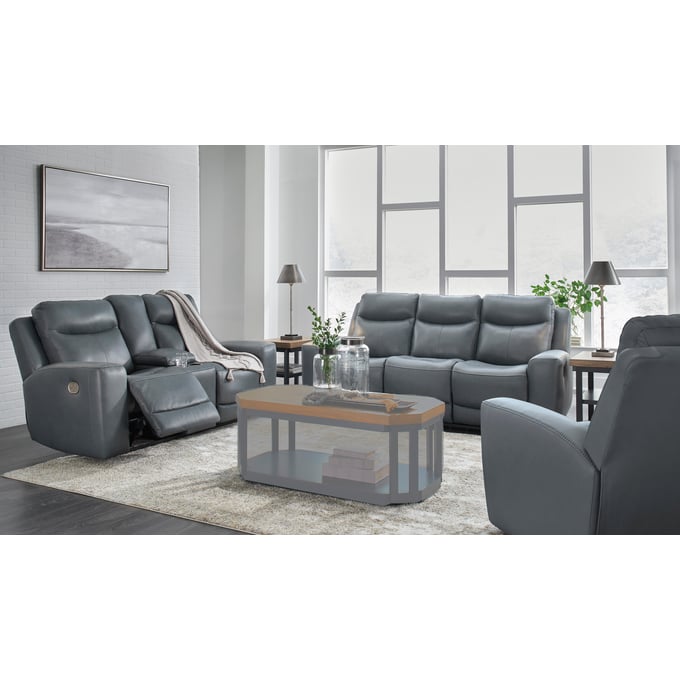 Ashley Furniture Mindanao Steel 3pc Power Living Room Set U59504-LR-S2