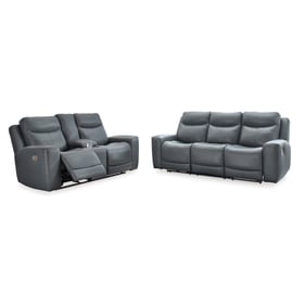 Ashley Furniture Mindanao Steel 2pc Power Living Room Set