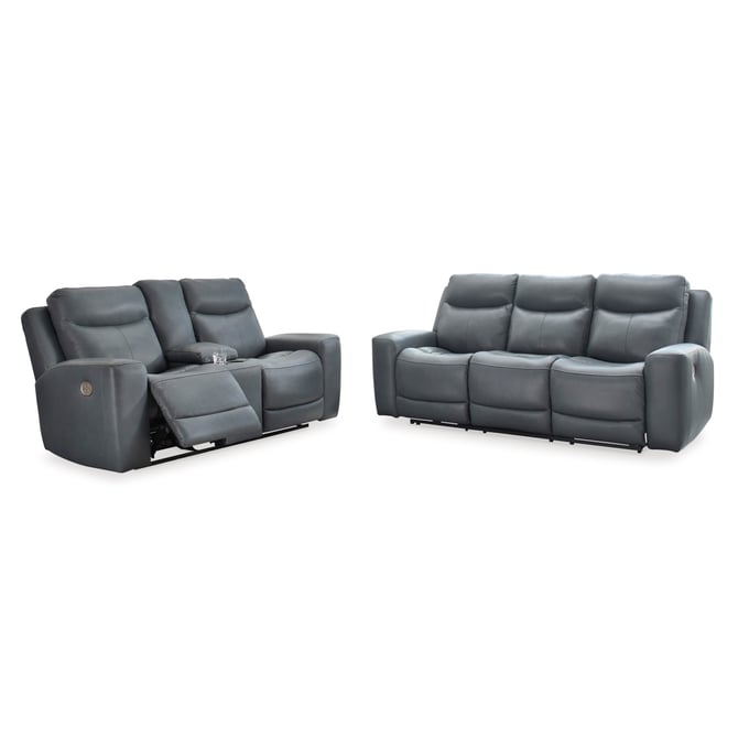 Ashley Furniture Mindanao Steel 2pc Power Living Room Set U59504-LR-S1