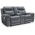 PWR Reclining Loveseat w/Adj Headrest & Console