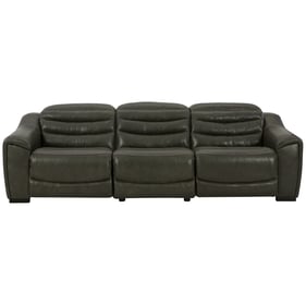 Ashley Furniture Center Line Dark Gray 3pc Power Reclining Sectional Sofa