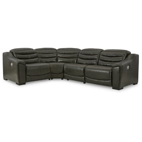 Ashley Furniture Center Line Dark Gray 4pc Power Reclining Sectional