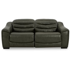 Ashley Furniture Center Line Dark Gray 2pc Power Reclining Loveseat