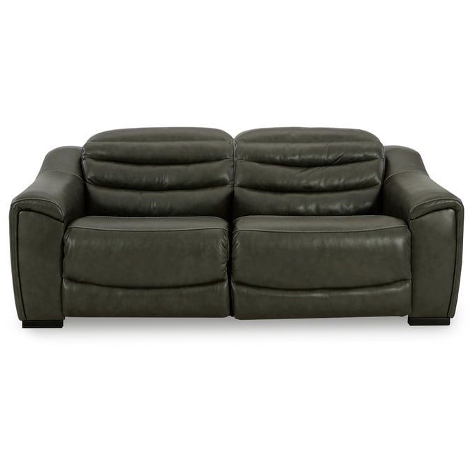 Ashley Furniture Center Line Dark Gray 2pc Power Reclining Loveseat U63404S1