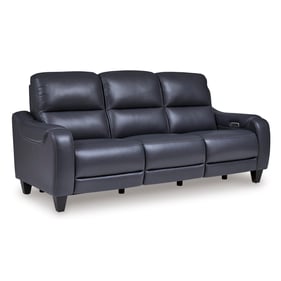 Ashley Furniture Mercomatic Ocean Power Reclining Sofa With Adjustable Head...