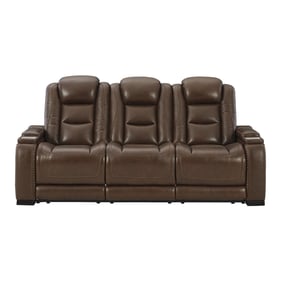 Ashley Furniture The Man Den Mahogany Adjustable Headrest Power Recliner So...