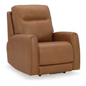 Ashley Furniture Tryanny Butterscotch Power Recliner With Adjustable Headre...