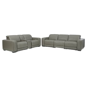 Ashley Furniture Correze Gray 2pc Power Recliner Living Room Set