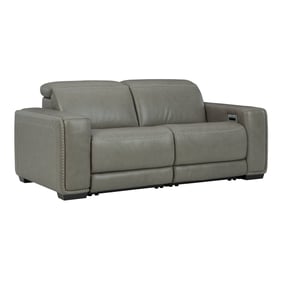 Ashley Furniture Correze Gray Power Recliner Loveseat