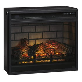 Ashley Furniture Entertainment Accessories Black Fireplace Insert Infrared